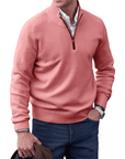 Gibson - Stylish Cashmere Zip-Up Jumper