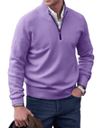 Gibson - Stylish Cashmere Zip-Up Jumper