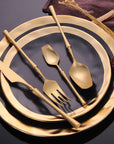 Golda | Gold Cutlery Set