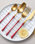 Golda | Gold Cutlery Set