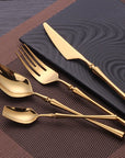 Golda | Gold Cutlery Set