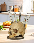 Gothic Skull Knife Holder