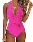 Halter Neck Ladies' Swimsuit - Comfortable and Stylish