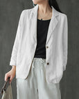 Herlinde – Elegant Long Sleeve Blazer