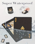 KaartMeesters - Black Waterproof Poker Cards with Box
