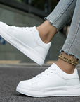 Ladies' Leather Sneakers White - Light and Comfortable