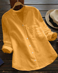 Linen-Cotton Casual Loose Shirt