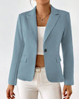 Lucinda – Blazer with One Button and Long Sleeves