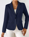 Lucinda – Blazer with One Button and Long Sleeves