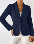 Lucinda – Blazer with One Button and Long Sleeves
