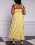 Lulah Draped Maxi Dress with Integrated Bra