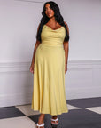 Lulah Draped Maxi Dress with Integrated Bra