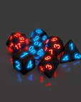 LumiDice - Glow Dice Set for Role-playing Games (7 pieces)