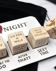 Luxury Gift - Wooden Date Night Dice Set Romantic and Exciting
