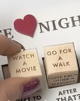 Luxury Gift - Wooden Date Night Dice Set Romantic and Exciting