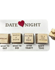 Luxury Gift - Wooden Date Night Dice Set Romantic and Exciting