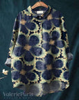 Margaux Floral | Cotton and Linen Blouse with Floral Print