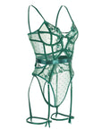 Melody - Green Lace Body Lingerie with Underwire