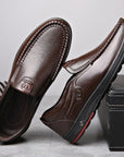 Men's Genuine Leather Slip-On Shoes