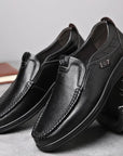 Men's Genuine Leather Slip-On Shoes