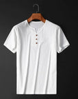 Men's Lightweight Summer T-shirt in Cotton-Linen