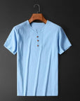 Men's Lightweight Summer T-shirt in Cotton-Linen