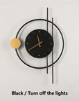 Modern LED Wall Clock Lamp - Chronos
