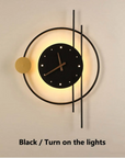 Modern LED Wall Clock Lamp - Chronos