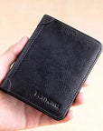 Multifunctional RFID-Blocking Leather Wallet