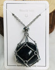New Crystal Stone Holder Necklace