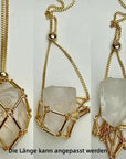 New Crystal Stone Holder Necklace