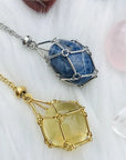 New Crystal Stone Holder Necklace