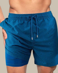 Trendy swim shorts with lining and phone pocket - Cesar
