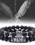 Owl Charm Natural Stone Bracelet
