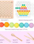 Peg Board Bead Game - Fun Colouring and Shapes Activity
