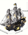 Pirate Puzzle - Metal 3D Puzzle Flying Pirate Ship for Adults