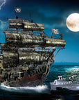 Pirate Puzzle - Metal 3D Puzzle Flying Pirate Ship for Adults