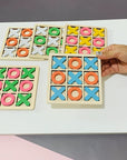 PlayWood - Wooden Tic-Tac-Toe Game for Family Interaction