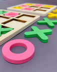 PlayWood - Wooden Tic-Tac-Toe Game for Family Interaction