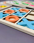 PlayWood - Wooden Tic-Tac-Toe Game for Family Interaction
