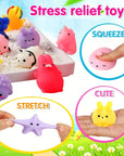 Playful Joy - 36pcs Kawaii Squishy Animal Fidget Toys