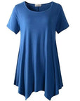 Plus Size Cotton Loose Fit Short Sleeve T-Shirt