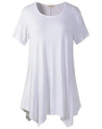 Plus Size Cotton Loose Fit Short Sleeve T-Shirt