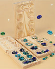 SpeelGem - Mancala Board Game Set with Foldable Wooden Board