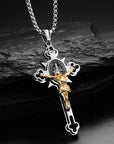 St. Benedict Protection Cross Power Pendant Necklace