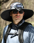 Stefan - Solar Fan Hat with Wide Brim, Solar and USB Charging Station for Fishing Hat