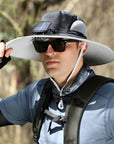 Stefan - Solar Fan Hat with Wide Brim, Solar and USB Charging Station for Fishing Hat