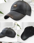 Stefanus - Comfortable Leather Cap