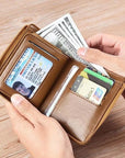 Stylish Compact Wallet with RFID Protection
