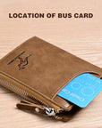 Stylish Compact Wallet with RFID Protection